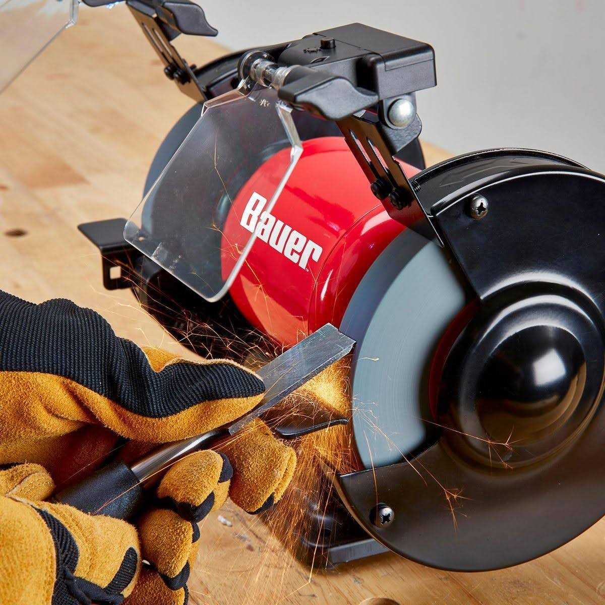 Bauer 6 in. Bench Grinder with LED Lights - Image 4