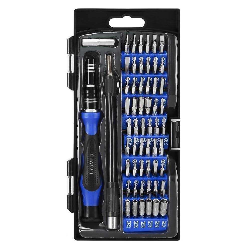61 in 1 Professional Computer Repair Screwdriver Set, Precision PC, Laptop Repair Tool Kit, with 56 Magnetic Bit and Flexible Shaft