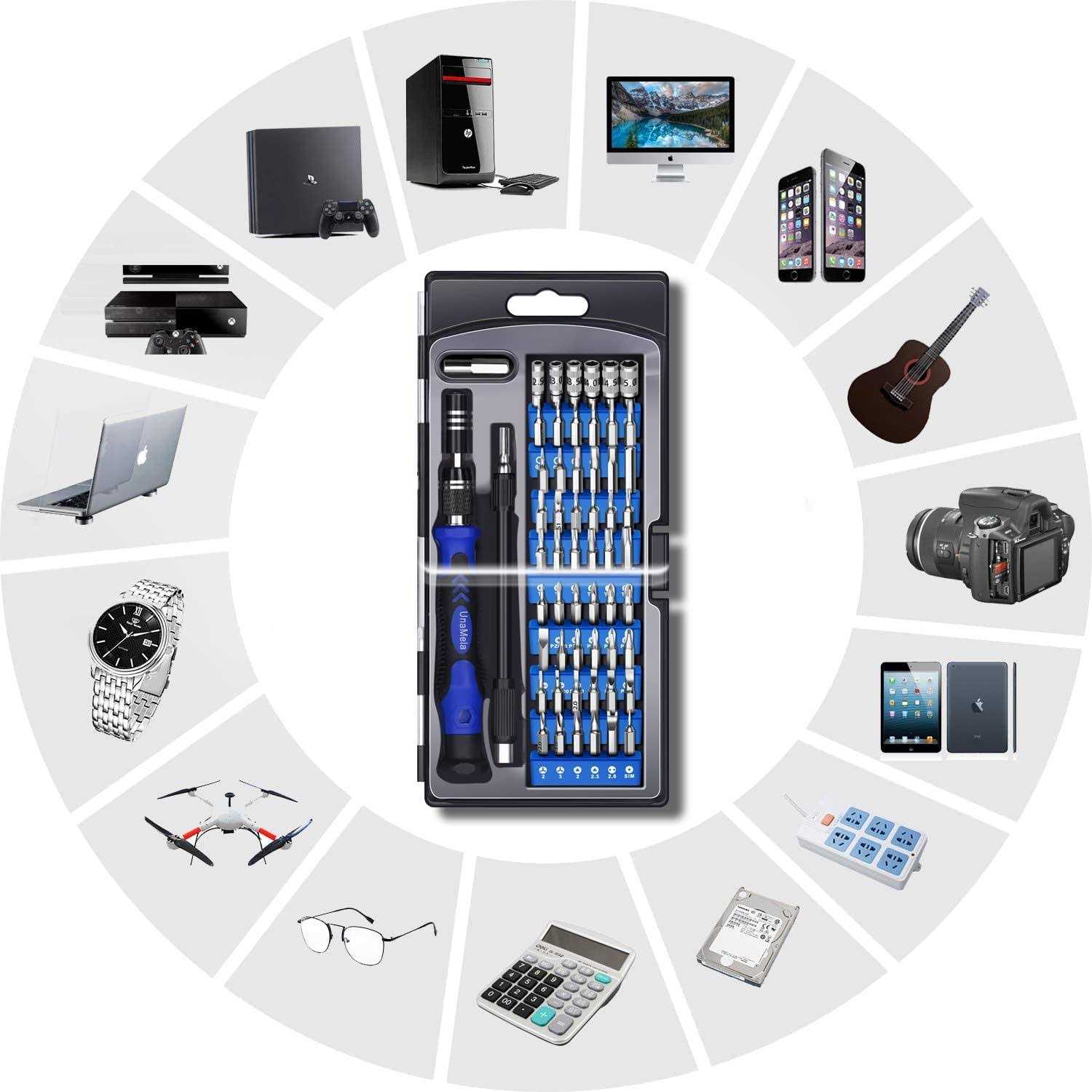 61 in 1 Professional Computer Repair Screwdriver Set, Precision PC, Laptop Repair Tool Kit, with 56 Magnetic Bit and Flexible Shaft - Image 5