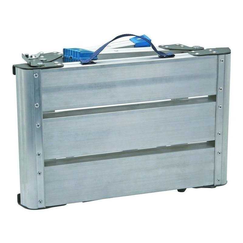 Central Purchasing, Llc Step Stool and Working Platform 350 Lbs. Capacity Foldable Anodized Aluminum by Haul-Master - Image 4