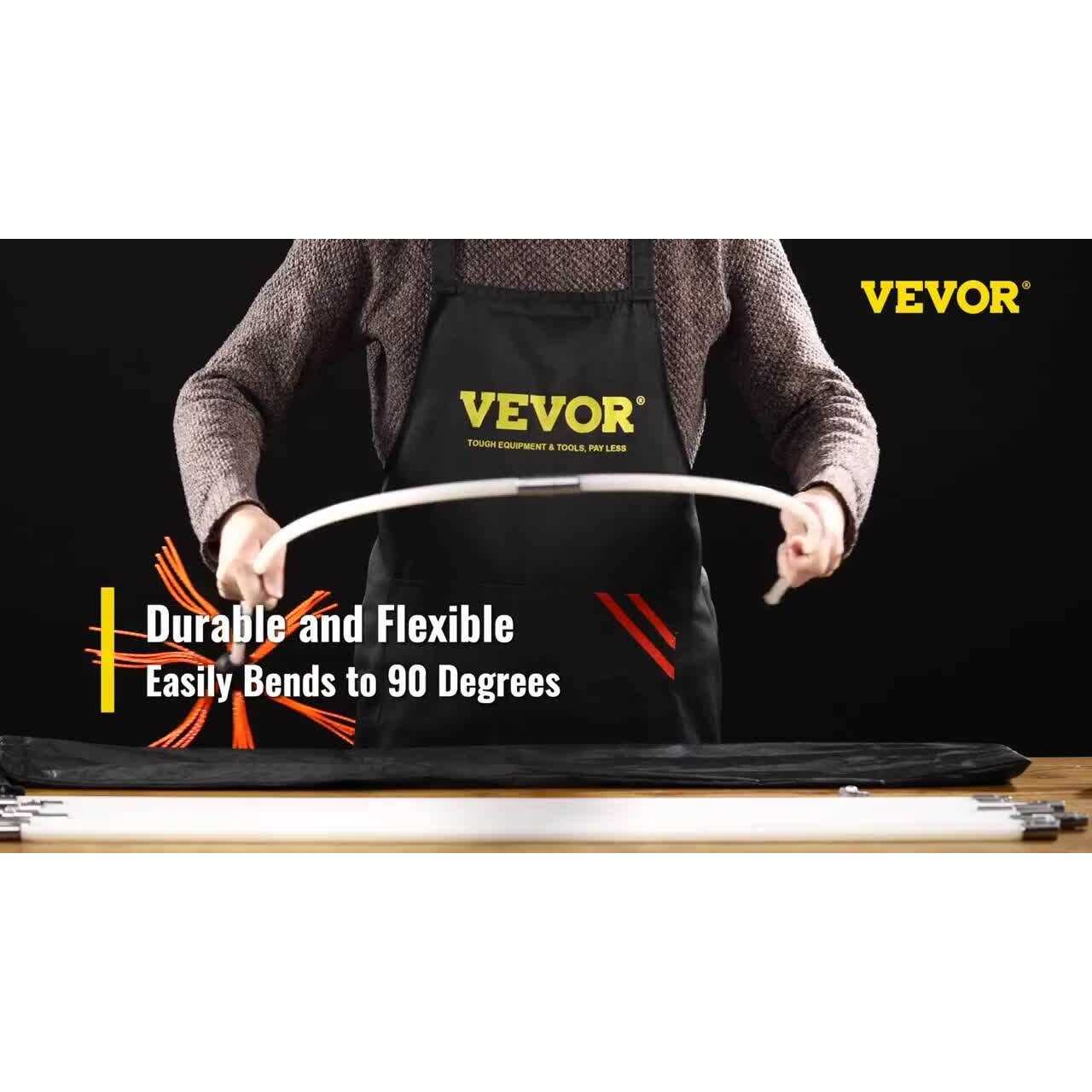 VEVOR Chimney Sweep Kit Chimney Brush Kit Nylon Flexible Rods Rotary Chimney Cleaning Tool Kit Fireplace Tool - Image 5