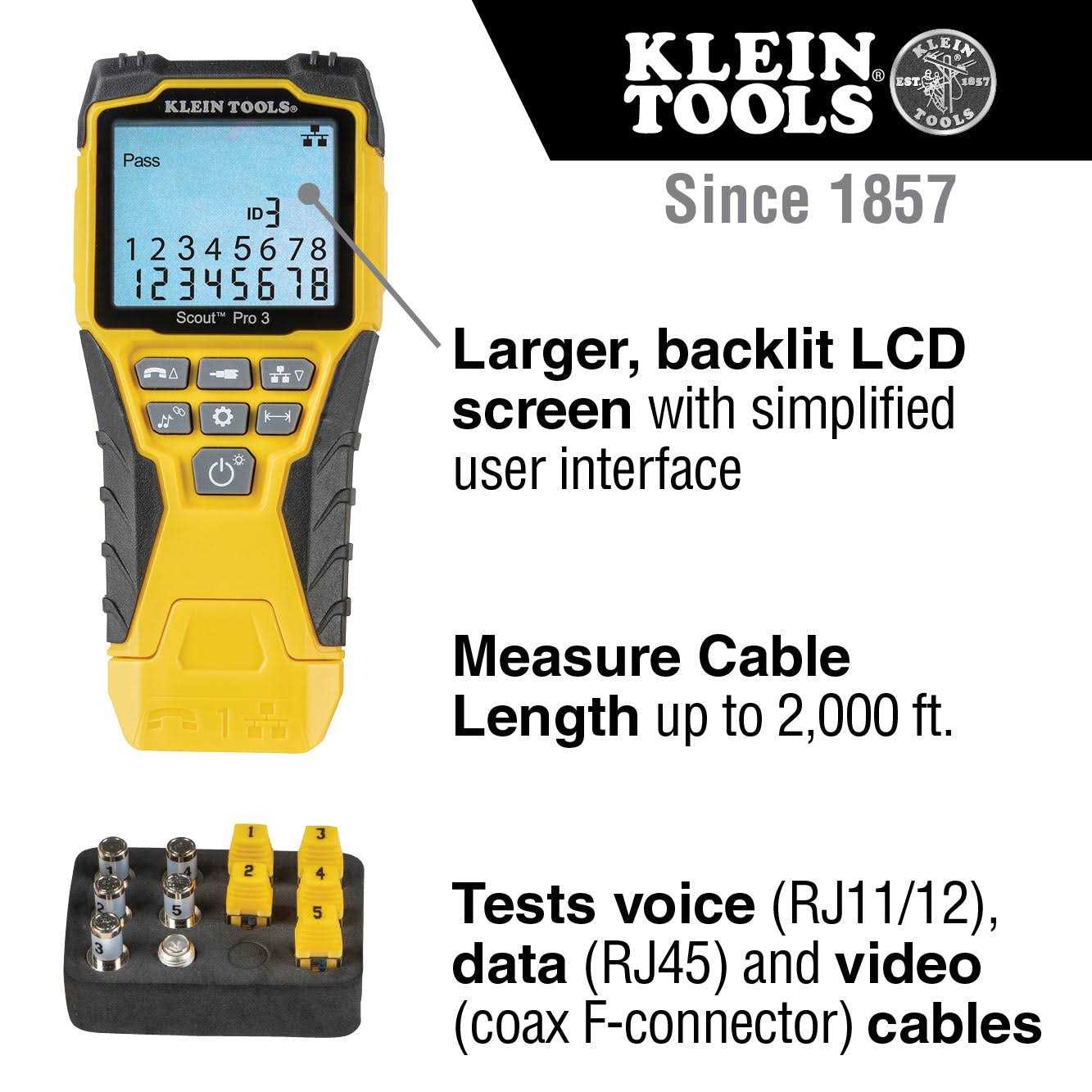 Klein Tools VDV501-851 Scout Pro 3 Cable Tester Kit - Image 3