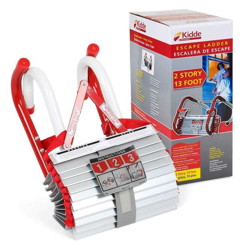 Kidde KL 2S Two Story Fire Escape Ladder with Anti Slip Rungs