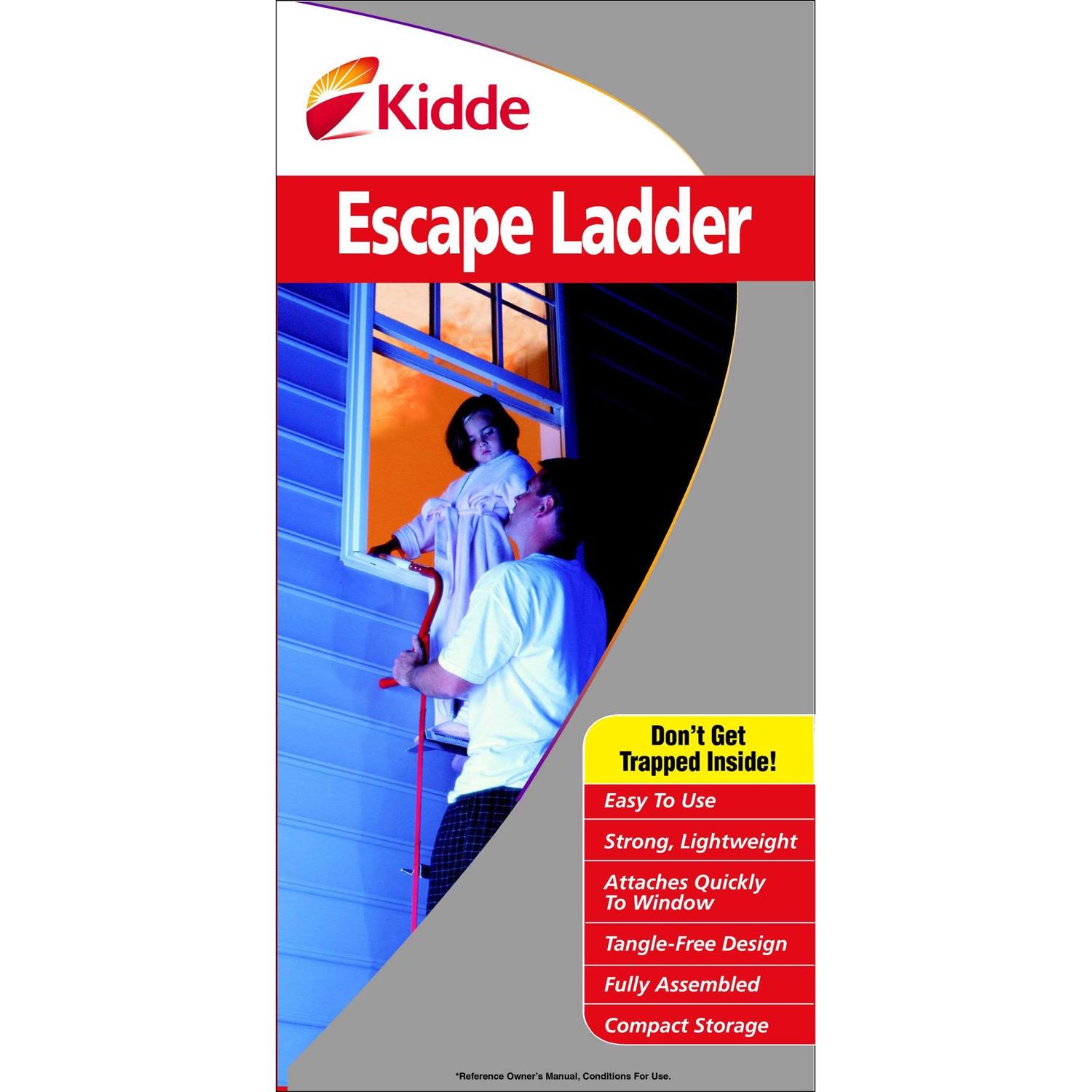 Kidde KL 2S Two Story Fire Escape Ladder with Anti Slip Rungs - Image 5