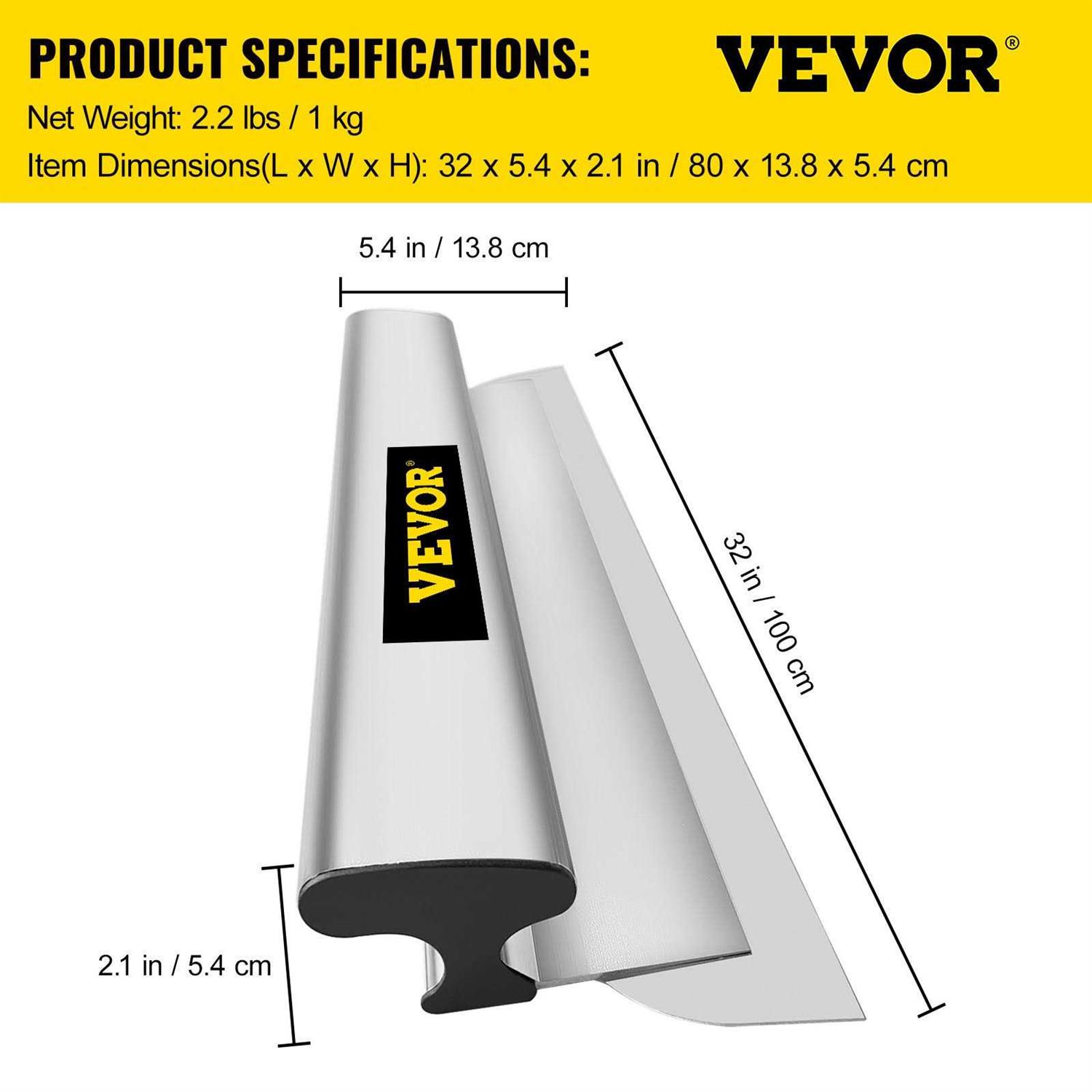 VEVOR Skimming Blade Smoothing Knife European Stainless Steel Construction Knife - Image 4