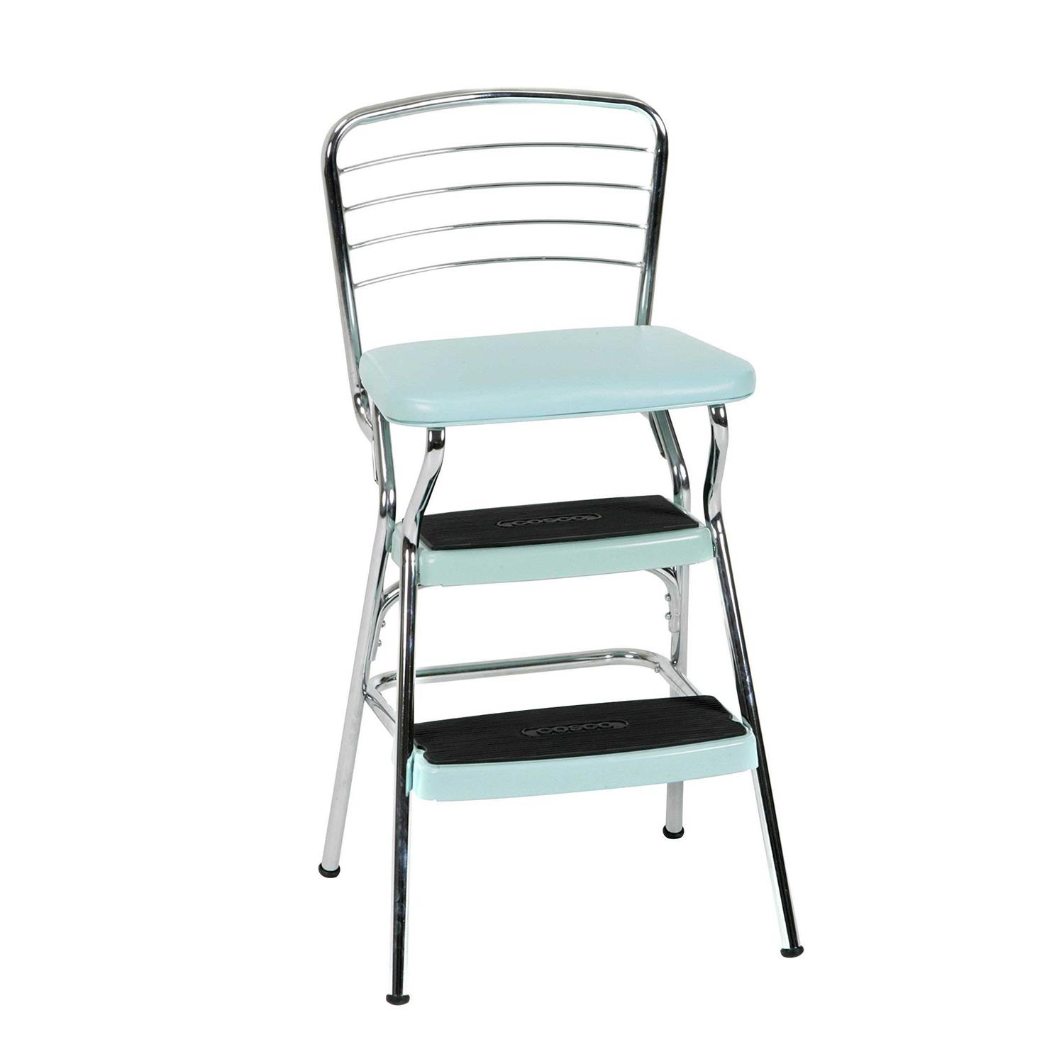 Cosco Stylaire Retro Chair/Step Stool with Flip-Up Seat