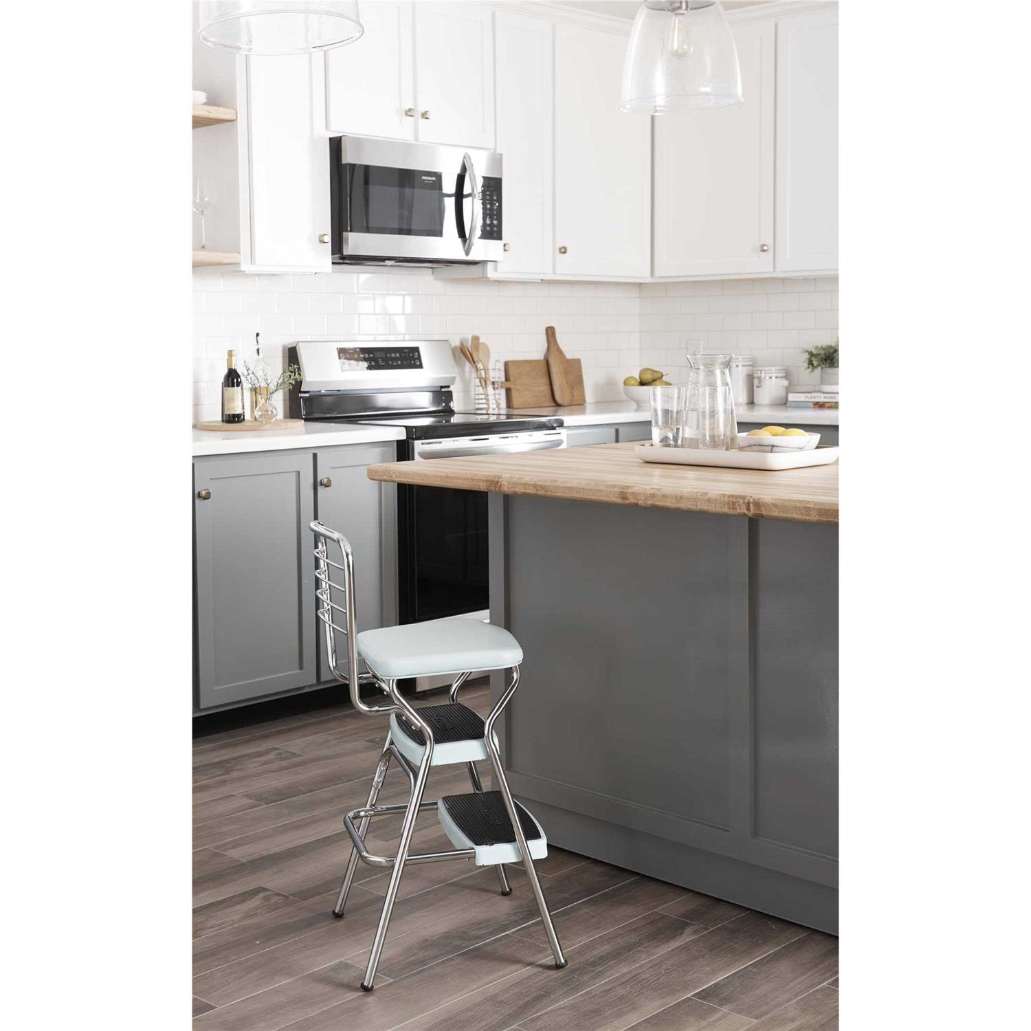 Cosco Stylaire Retro Chair/Step Stool with Flip-Up Seat - Image 2