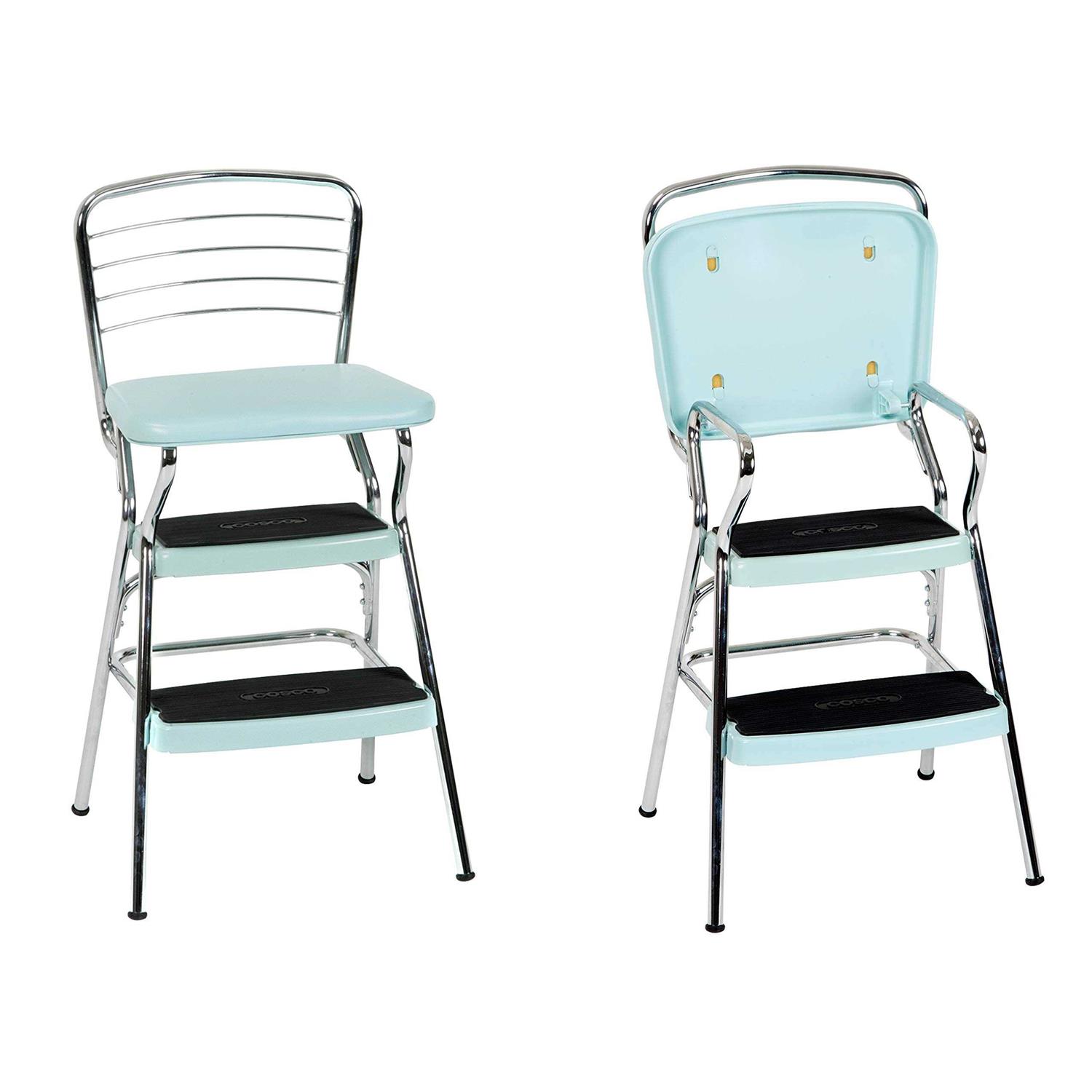 Cosco Stylaire Retro Chair/Step Stool with Flip-Up Seat - Image 5