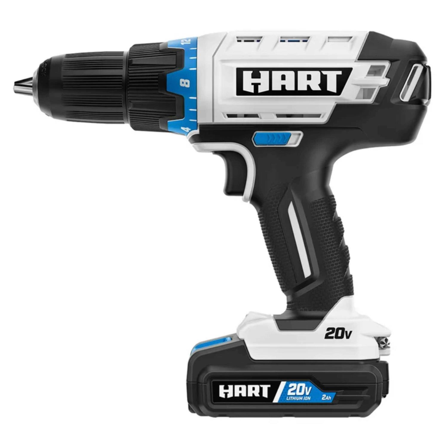 Hart 20-Volt Cordless 6-Tool Combo Kit 4.0Ah 1.5Ah Lithium-Ion Batteries - Image 2