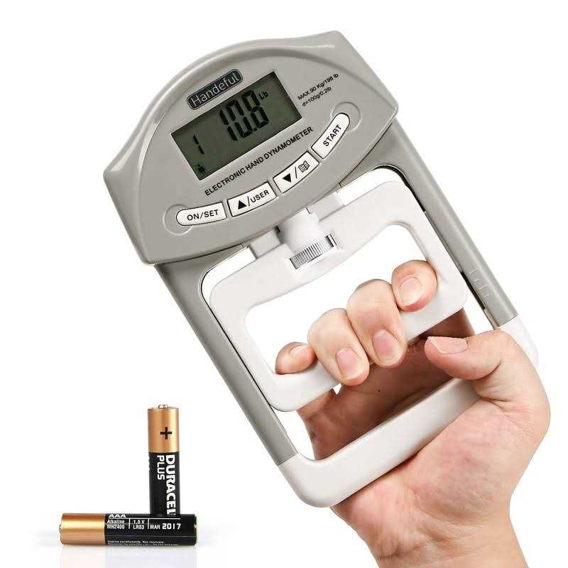 Handeful Digital Hand Dynamometer Grip Strength Tester Measurement Meter 198Lbs