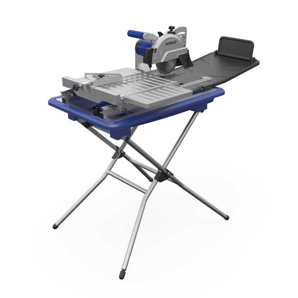 Kobalt 7-in 10-Amp Wet Sliding Table Tile Saw with Stand