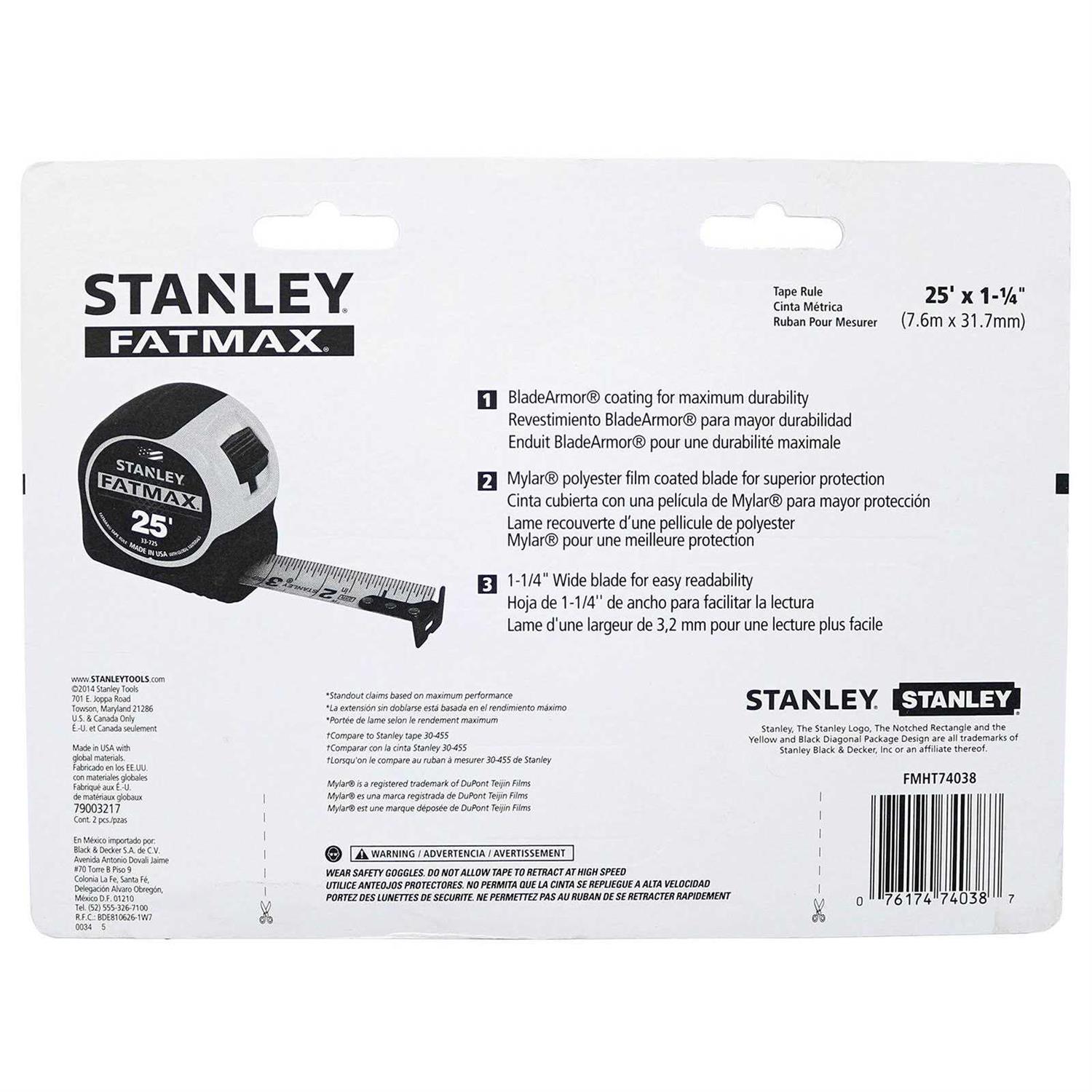 Stanley 25 ft. Fatmax Tape Measure - Image 4