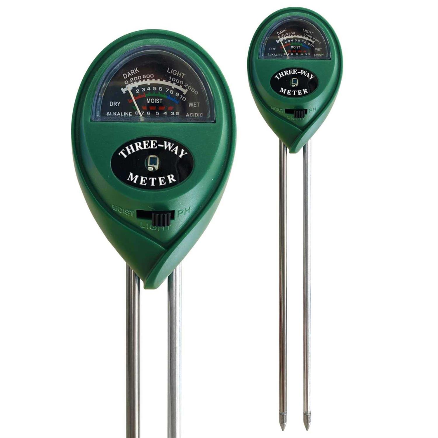 Soil Test Kit Soil Tester, Moisture PH Light Meter Probe Test Kit For Outdoor Indoor Gardening, Plant Hydrometer For Garden, Lawn, Home, Farm - 3 In 1, No Battery Tools On Sale Clearance