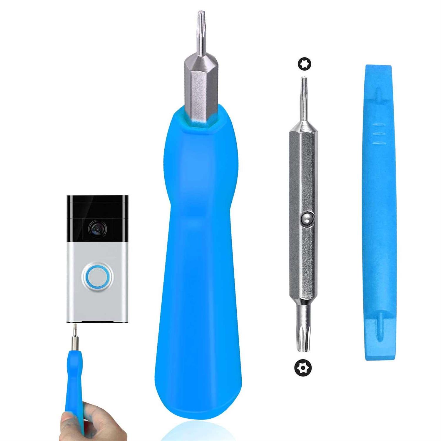 Ring Doorbell Screwdriver,Ring Screwdriver Bit Set for Battery Change & Wifi Password Reset Access,Ring Screwdriver for All Doorbells include Video
