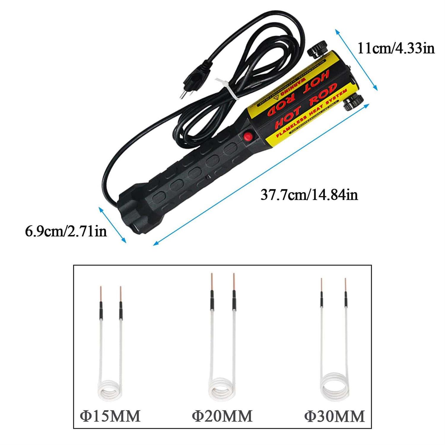 Solary Magnetic Induction Heater Kit 1000W 110V For Automotive Flameless Heat Induction Heat 1KW Hand Tool - Image 3