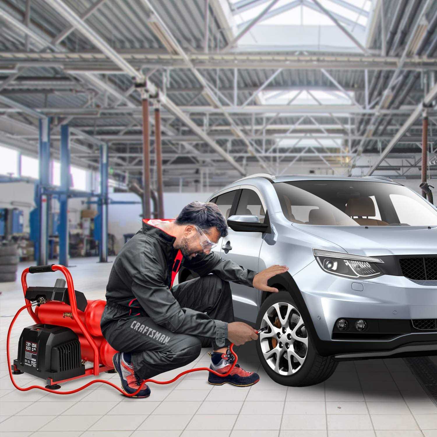 Craftsman Air Compressor 2 Gallon Portable Air Compressor Twin Tank - Image 2