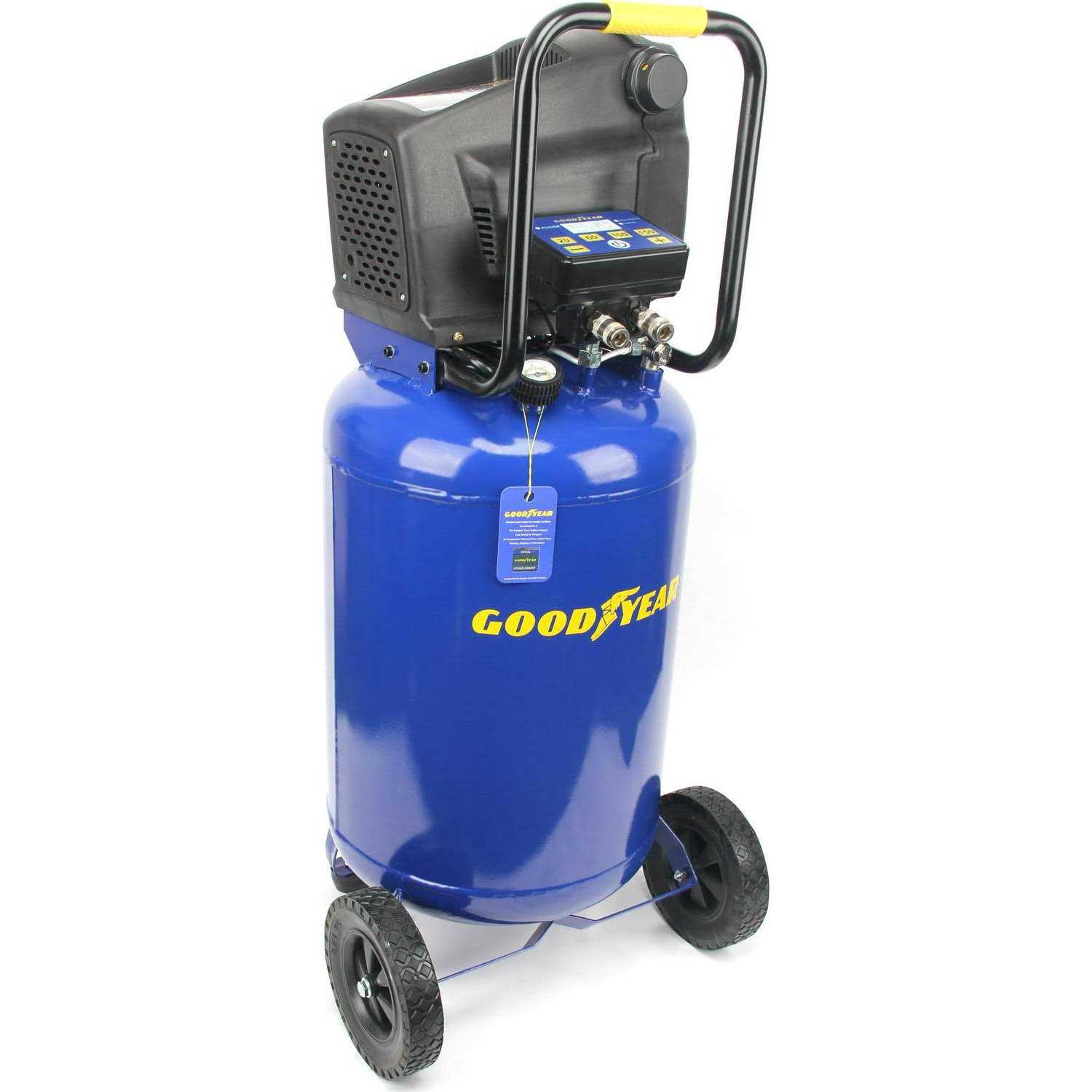 Goodyear Air Compressor. 20 Gallon 165 Max Psi Vertical Portable Digital Gauge and Regulator - Image 5