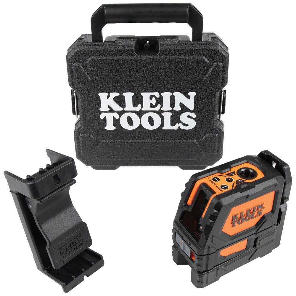 Klein Tools 93LCLG Laser Level Self-Leveling Green Cross-Line and Red Plumb Spot - Image 4