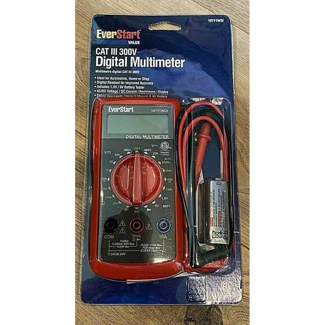 Everstart Value Automotive 300 Volt Digital LCD Multimeter 10711WDI - Image 4