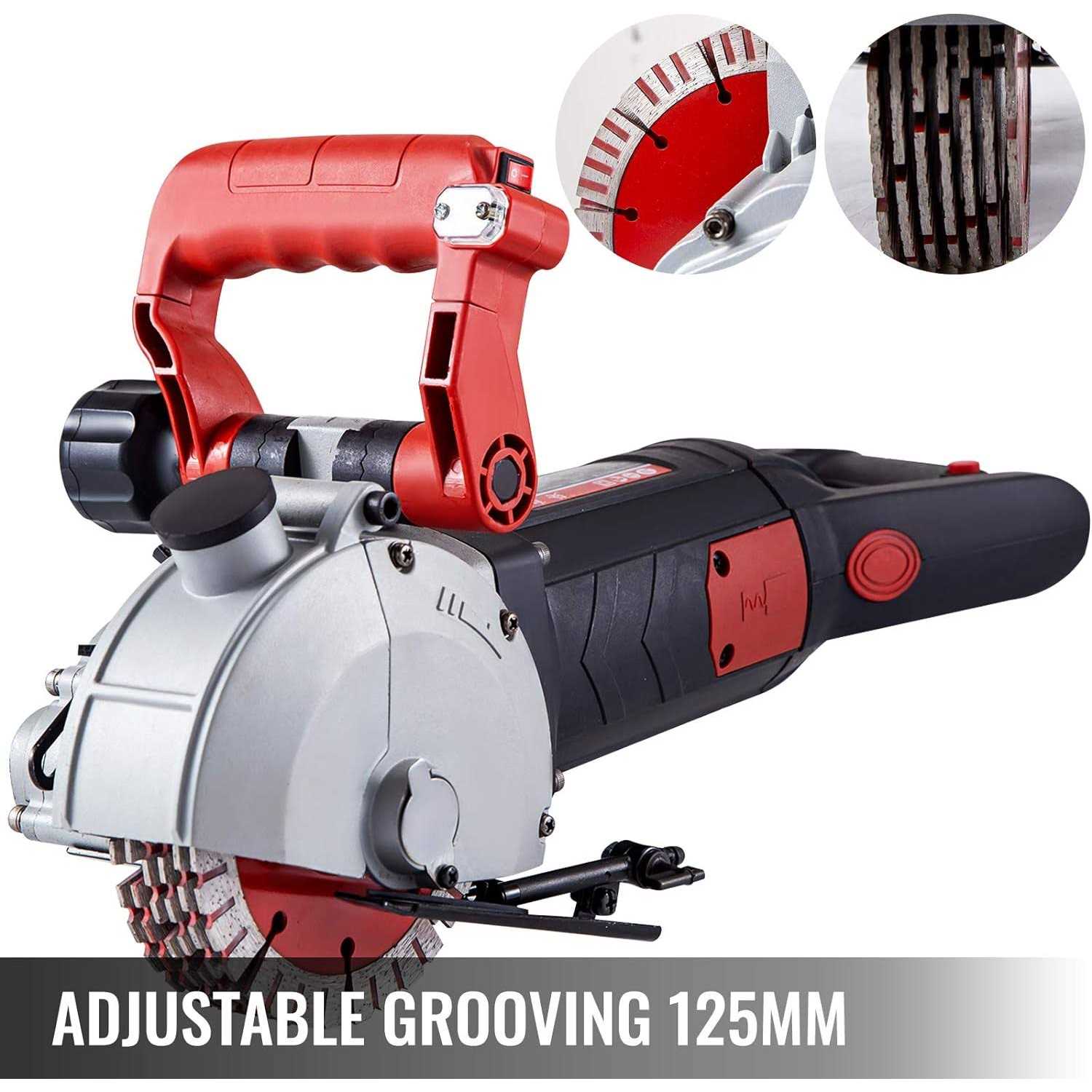 Vevor Wall Chaser 4800w Wall Groove Cutting Machine 42 mm 125 mm Saw Blades 8pcs - Image 5