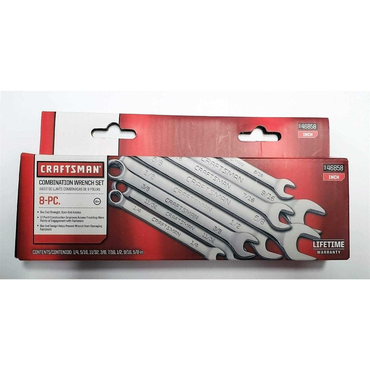 Craftsman 8-Piece standard 12 Point Combination Wrench Set - Image 2