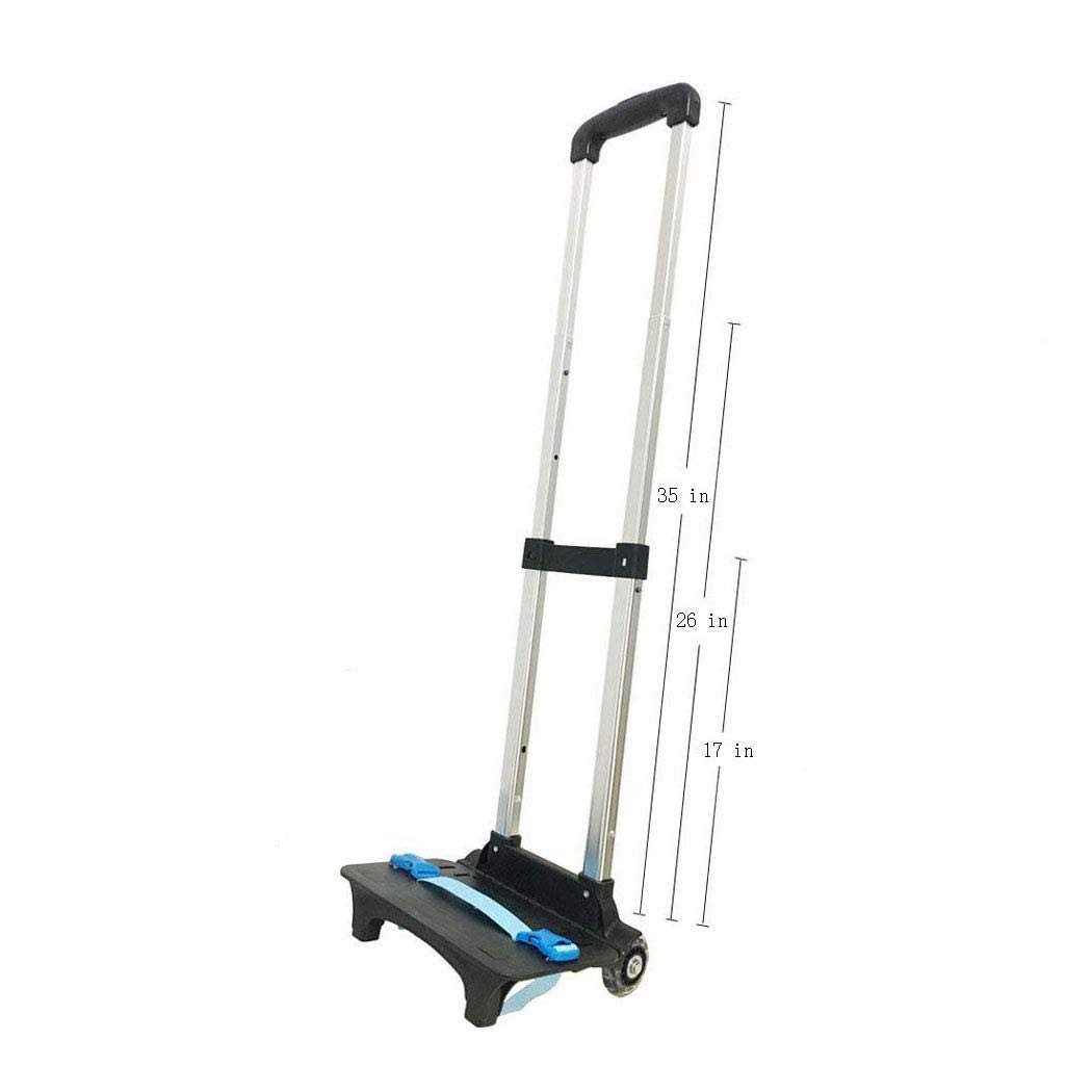 Backpack Hand Truck YUB Wheeled Cart Trolley Hand Aluminium Alloy Folding Trolley Cart for Schoolbag - Image 4
