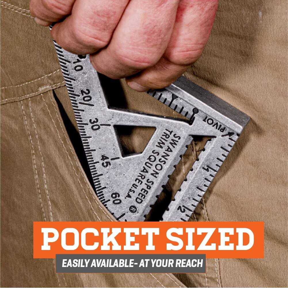 Swanson Speed 4-1/2 in. Aluminum Trim Square S0145 - Image 3