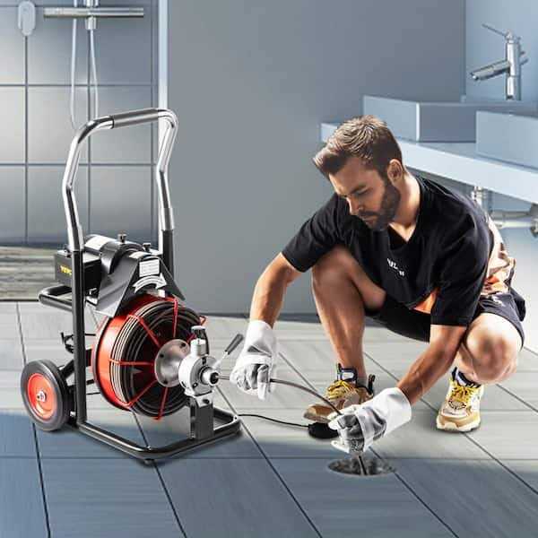 VEVOR Drain Cleaner Machine Drain Cleaning Drain Auger - Image 4