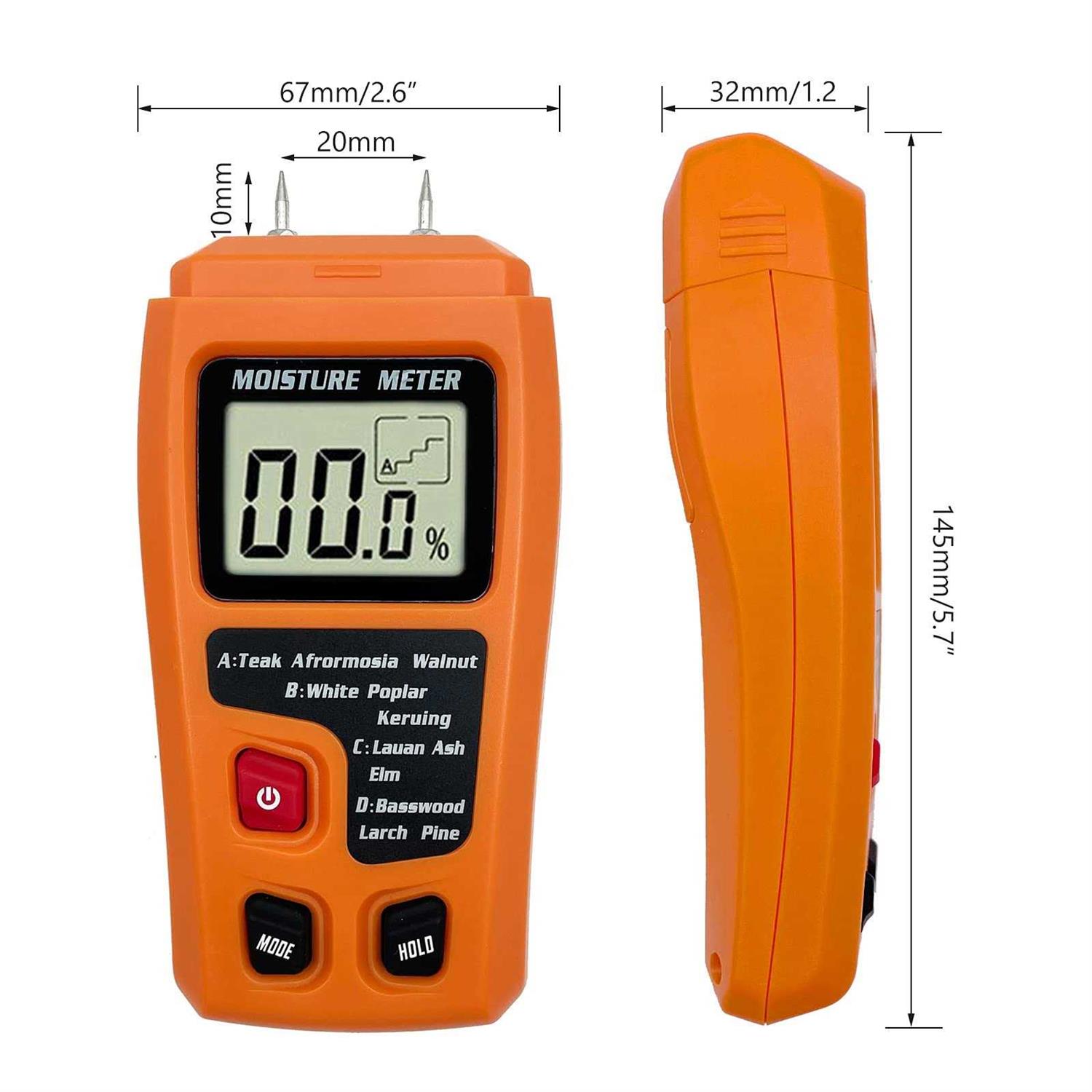 Digital Wood Moisture Meter Wood Humidity Tester Hygrometer Timber Damp Detector Large LCD Display - Image 5