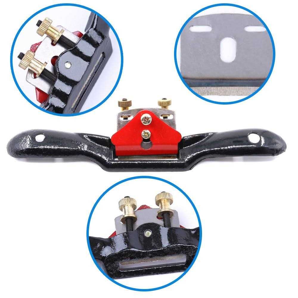 Swpeet 10'' Adjustable SpokeShave with Flat Base Metal Blade Wood Working Hand Tool Perfect for Wood Craft - Image 4