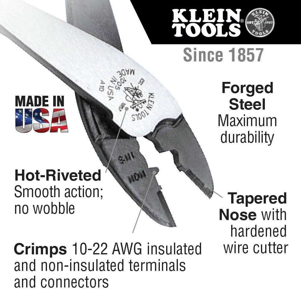Klein Tools Crimping and Cutting Tool for Connectors - Image 2