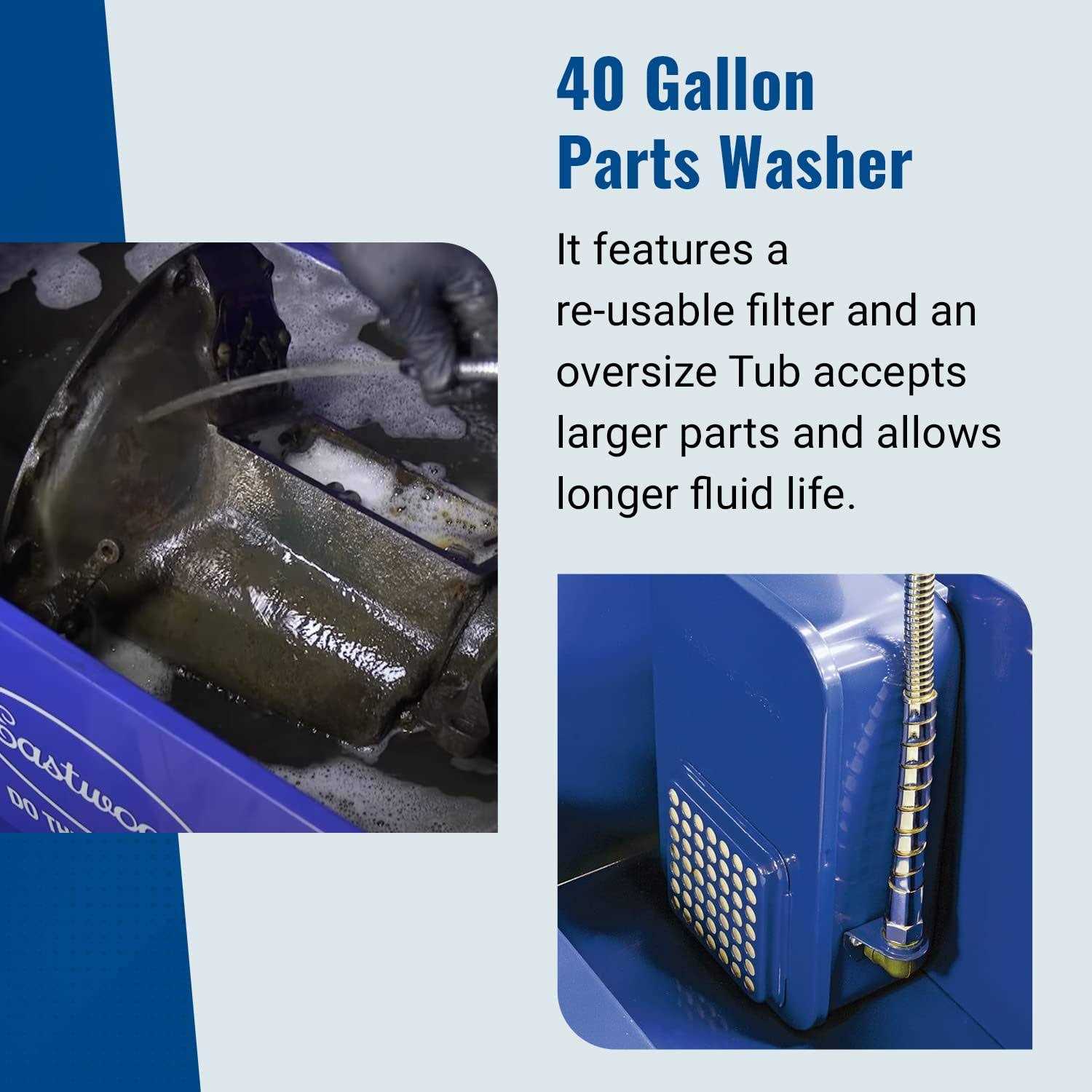 Eastwood 40 Gallon Parts Washer - Image 5