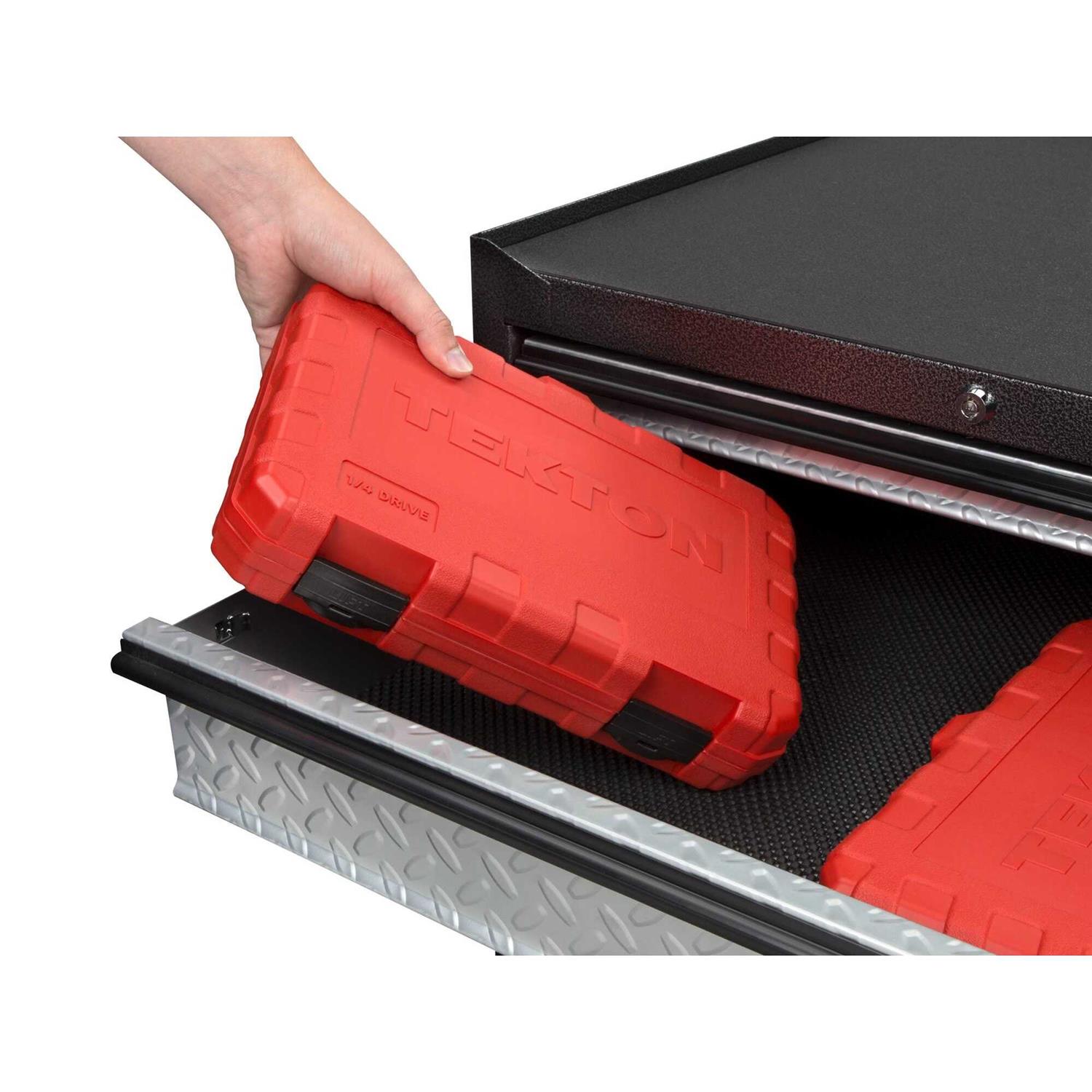 TEKTON 1/4 Inch Drive 6-Point Socket & Ratchet Set - Image 3