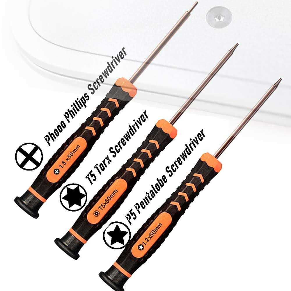 TECKMAN Repair Tool Kit for MacBook, MacBook Screwdriver Set with P5 Pentalobe Screwdriver,T5 Torx and Ph000 Phillips Screwdrivers - Image 5