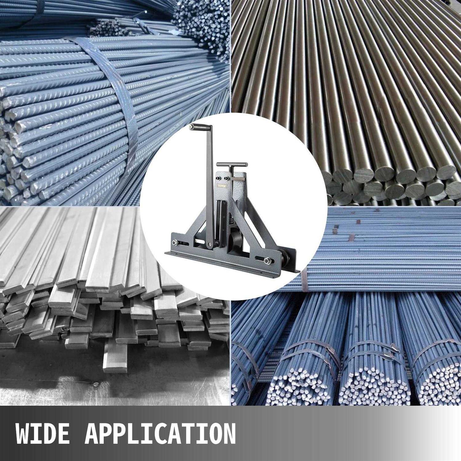 VEVOR 1-1/2 Tubing Rolling Bender Manual Square & Rectangular Tube Bender 14 Gauge Roller Tubing Roller Flat Bar Bender For Mild Steel Cooper - Image 5