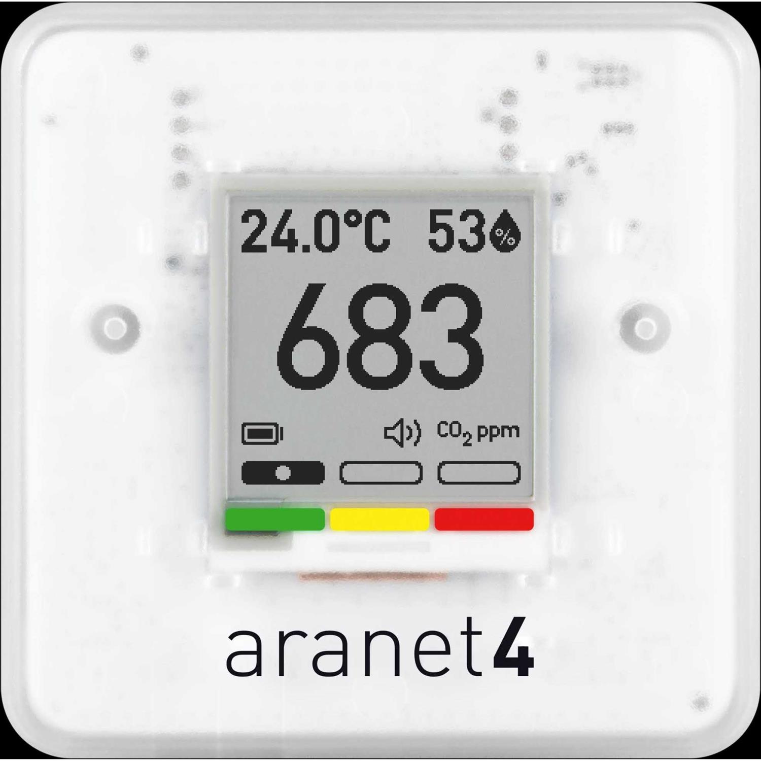SAF Aranet4 Home Wireless Indoor Air Quality Monitor for Home, Office or School Portable
