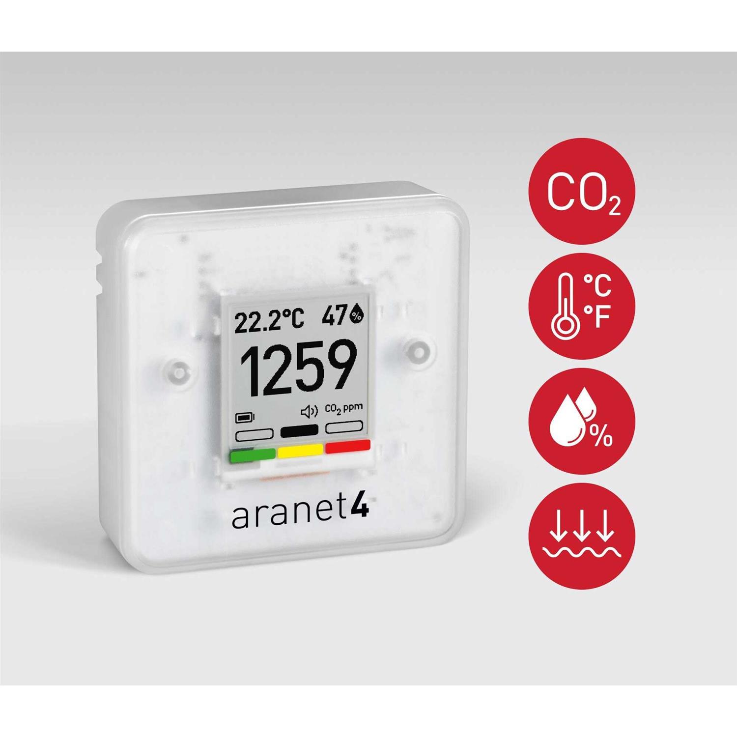 SAF Aranet4 Home Wireless Indoor Air Quality Monitor for Home, Office or School Portable - Image 2