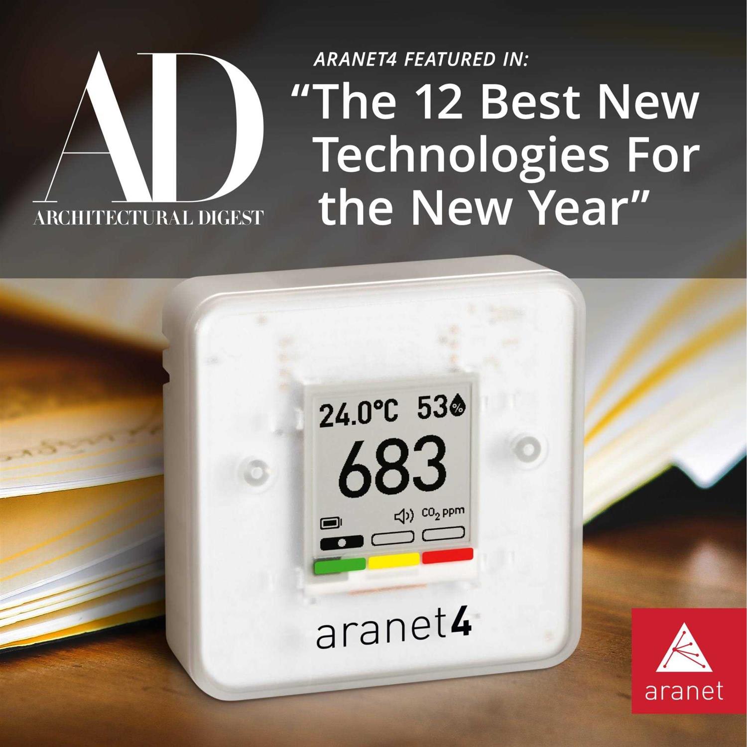 SAF Aranet4 Home Wireless Indoor Air Quality Monitor for Home, Office or School Portable - Image 4