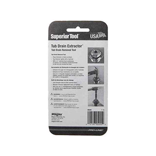 Superior Tool Extractor Tub Drain 5255 - Image 4