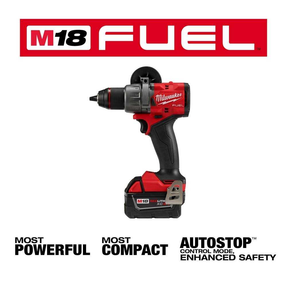 Milwaukee M18 FUEL Hammer Drill/Driver Kit 2904-22 - Image 4