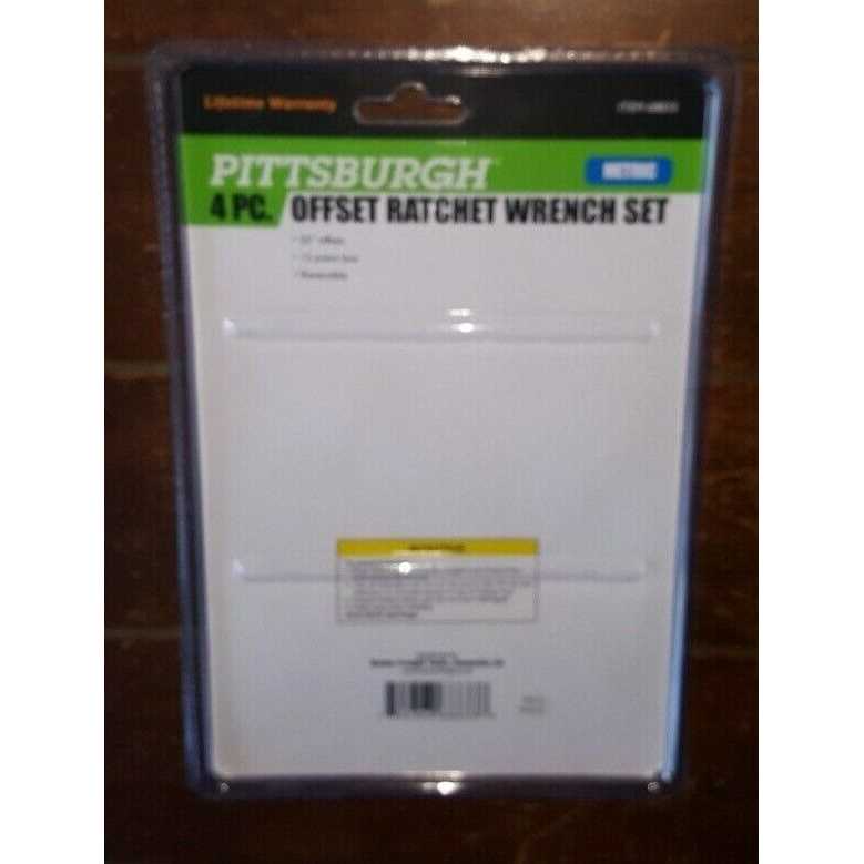 Pittsburgh Metric Offset Ratcheting Wrench Set - Image 2