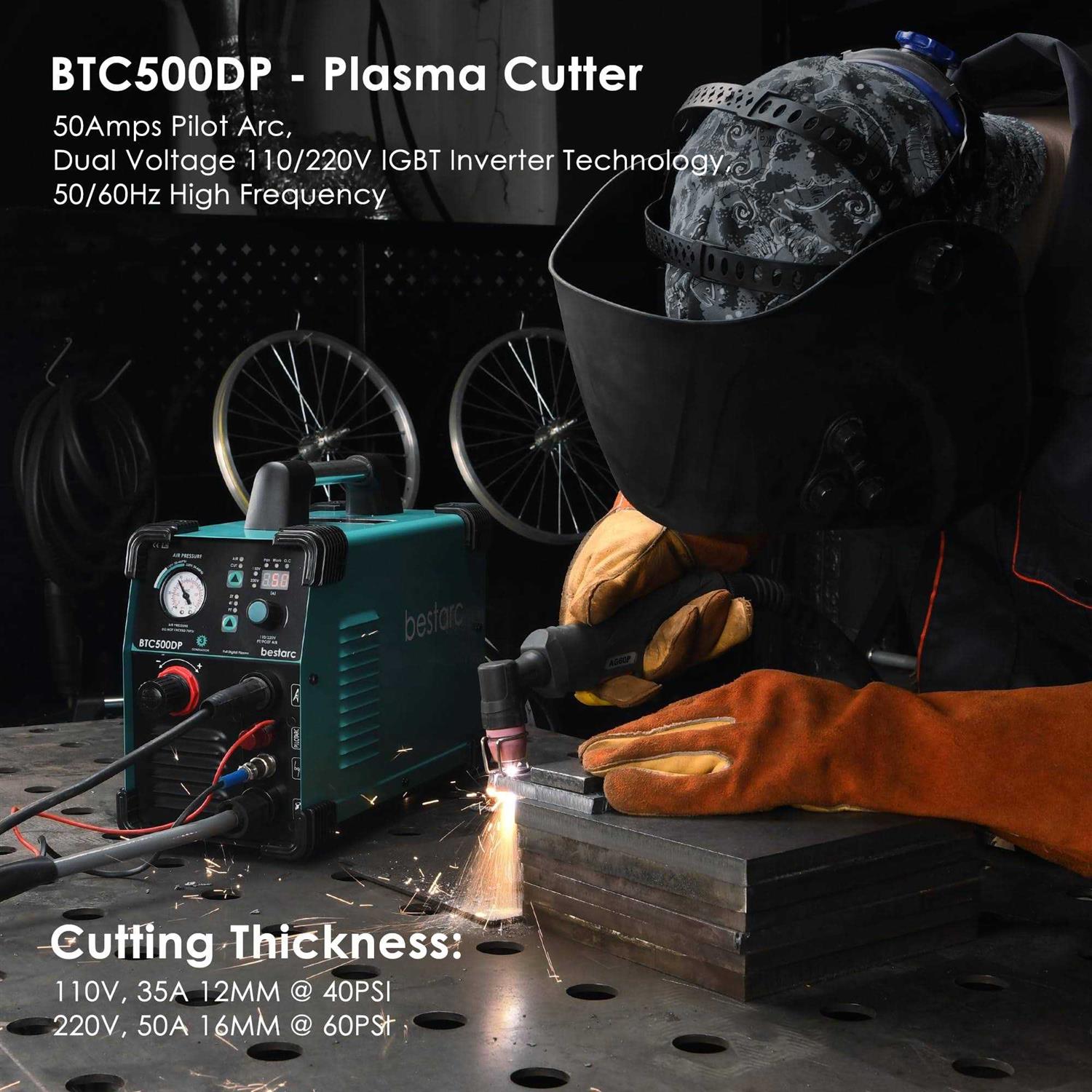 bestarc Plasma Cutter Btc500dp 50Amps Dual Voltage 110/220v Plasma Cutting Machine - Image 3