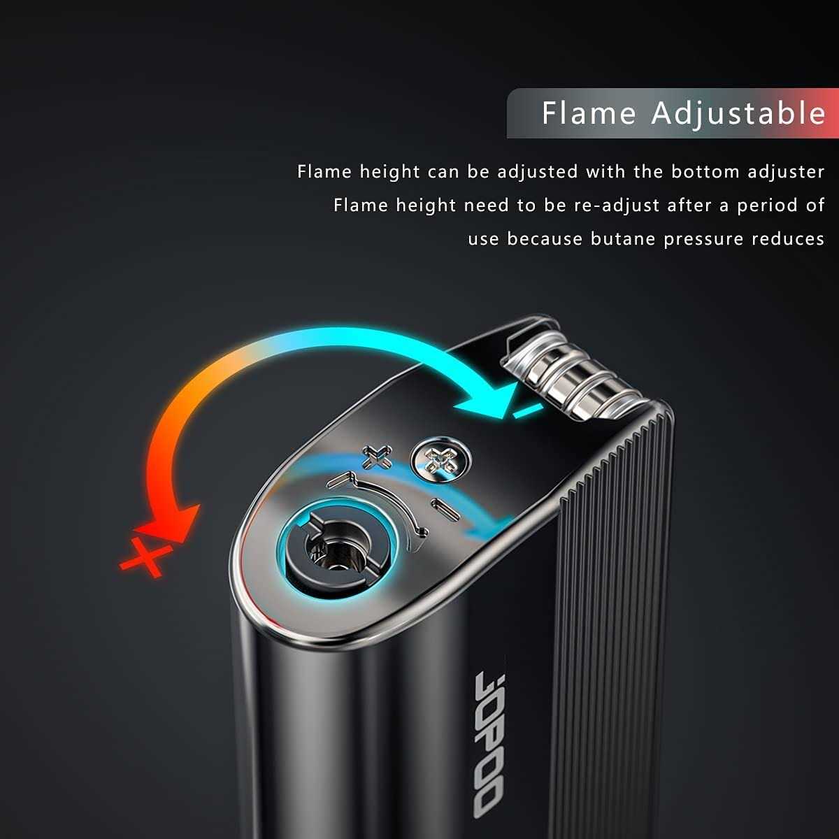 Jopoo Pipe Lighter Gas Butane Refillable Soft Flame With Pipe Cleaner Tools - Image 3