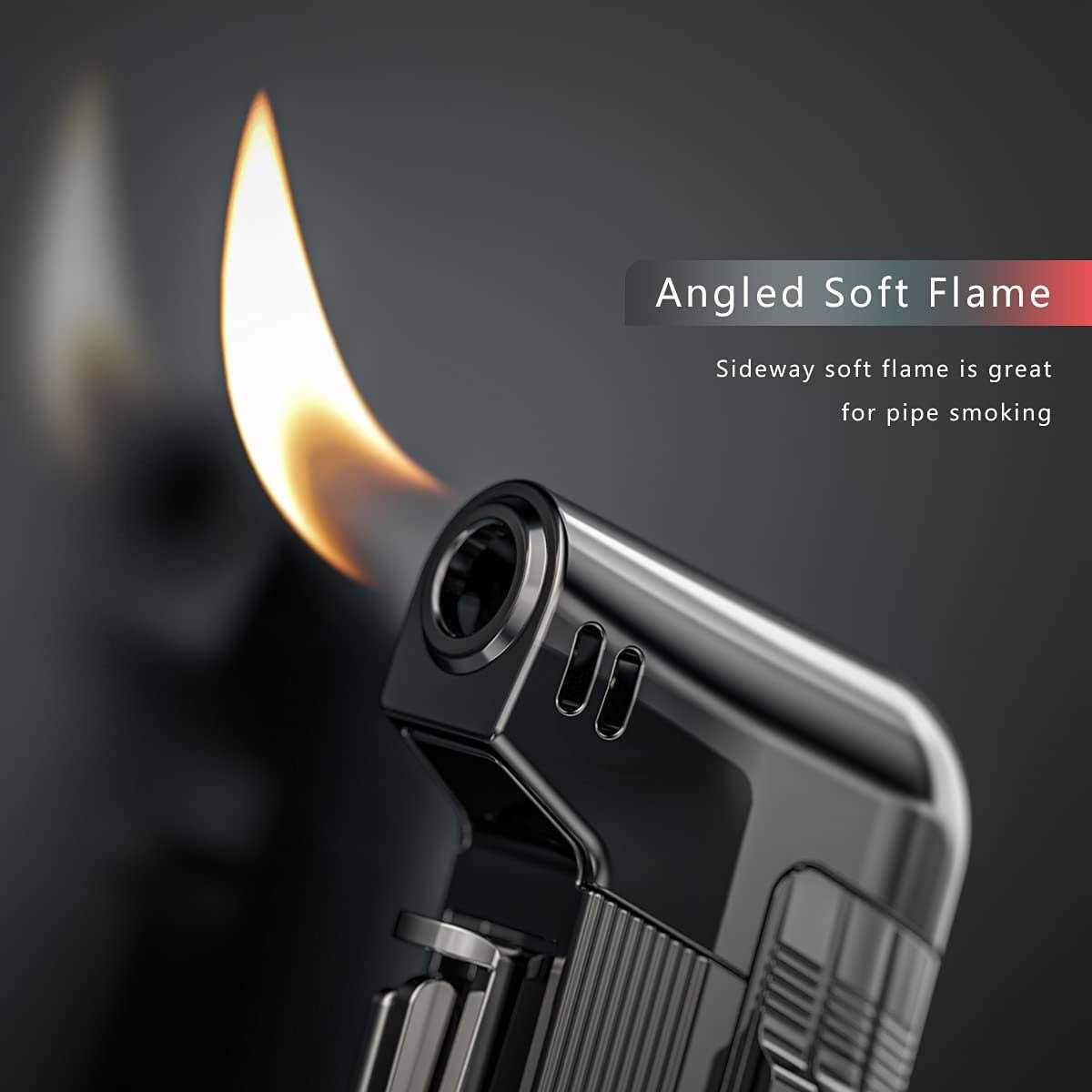 Jopoo Pipe Lighter Gas Butane Refillable Soft Flame With Pipe Cleaner Tools - Image 5