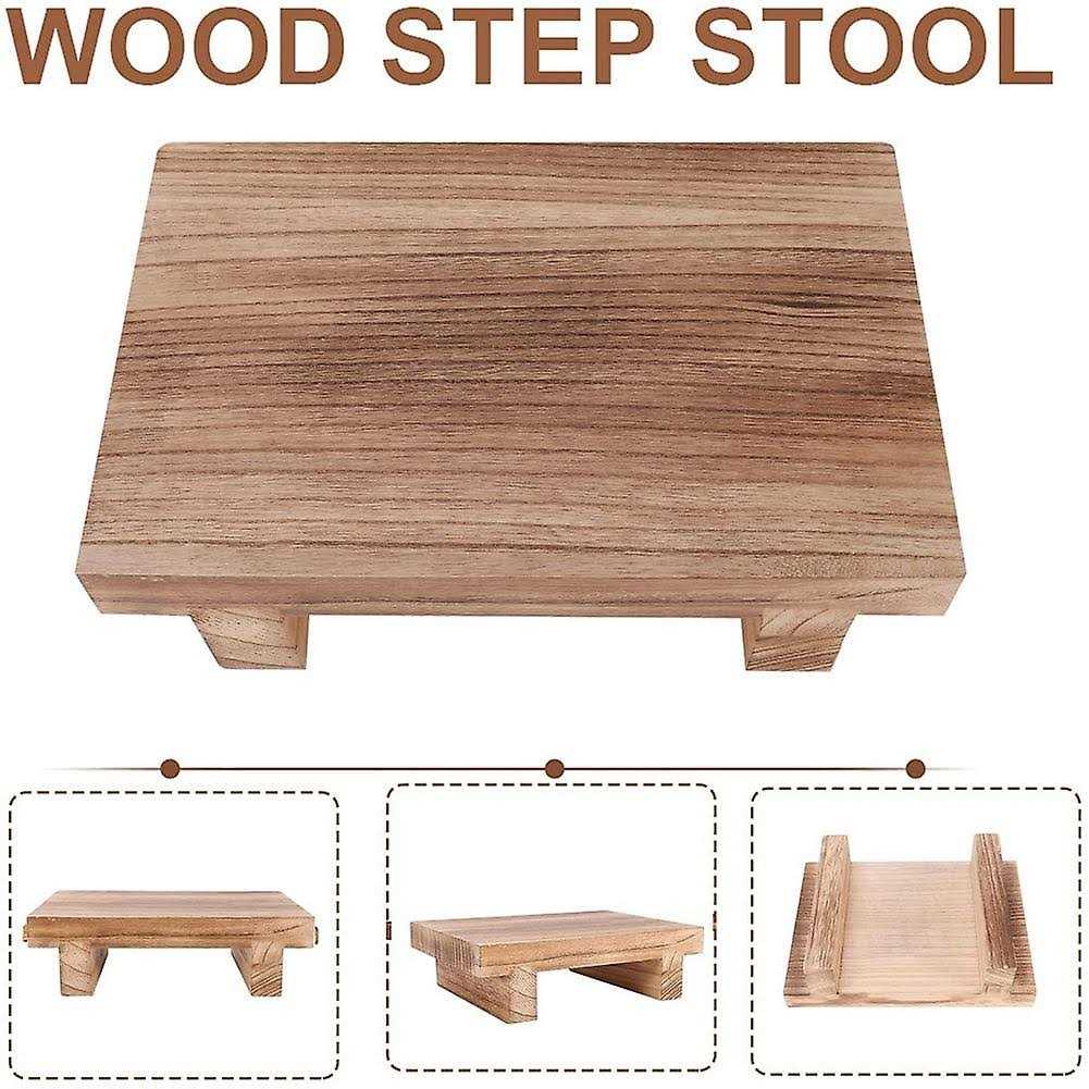 Wooden Step Stool for Adults Bed Stool for High Beds - Image 4