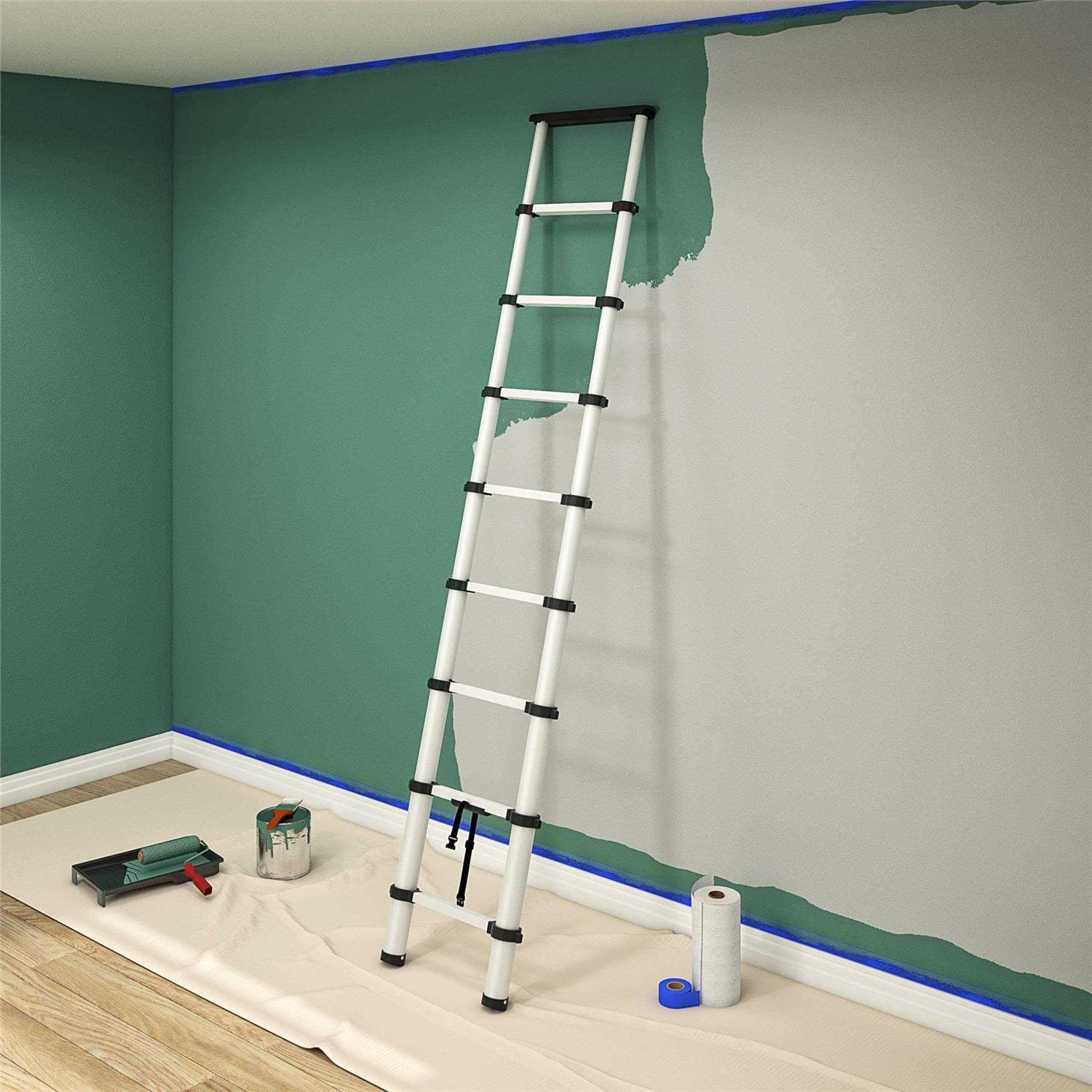 Cosco SmartClose Aluminum Telescoping Extension Ladder - Image 3