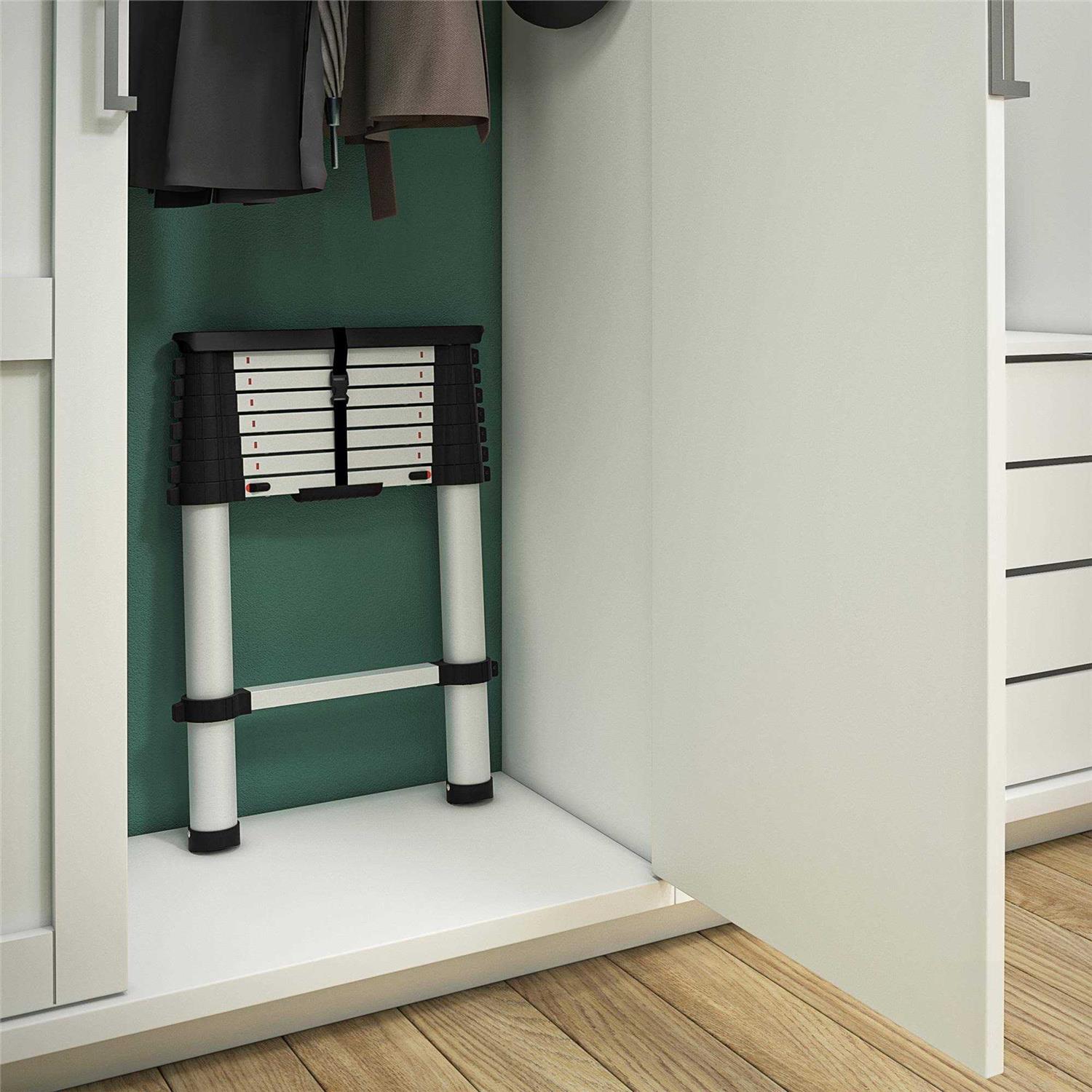 Cosco SmartClose Aluminum Telescoping Extension Ladder - Image 5