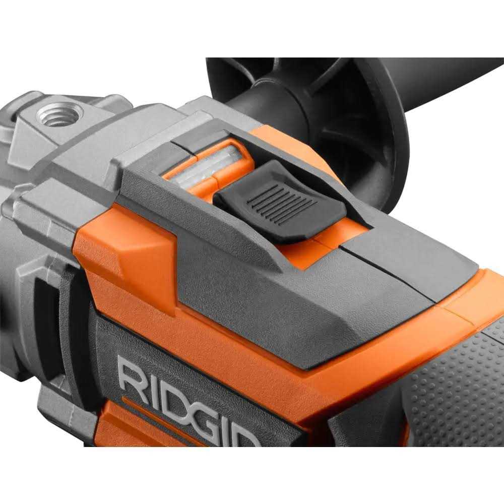 Ridgid 18-Volt Octane Cordless Brushless 4-1/2 in. Angle Grinder ...