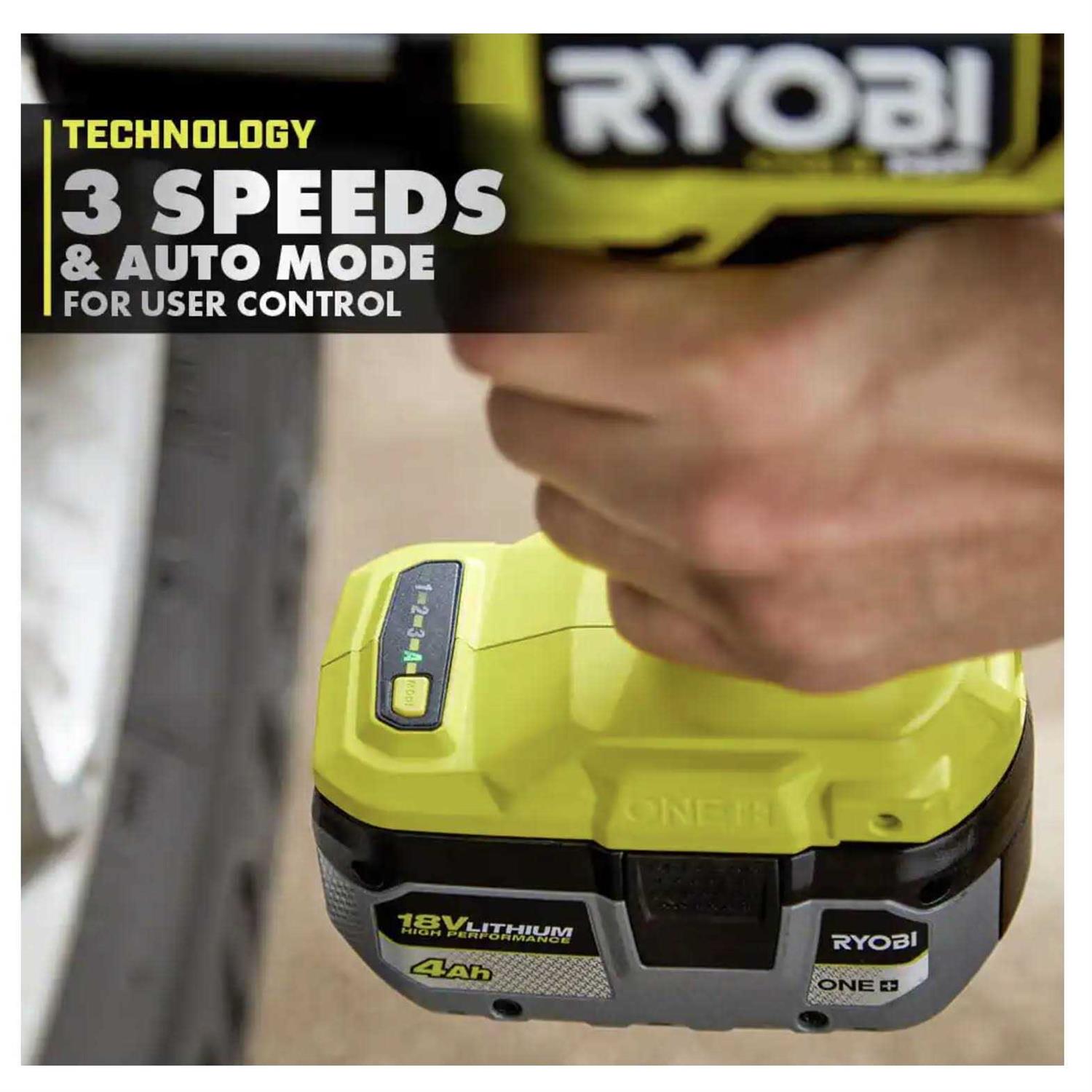 RYOBI ONE+ HP 18V Brushless Cordless 4-Mode 1/2 in. High Torque Impact Wrench - Image 4