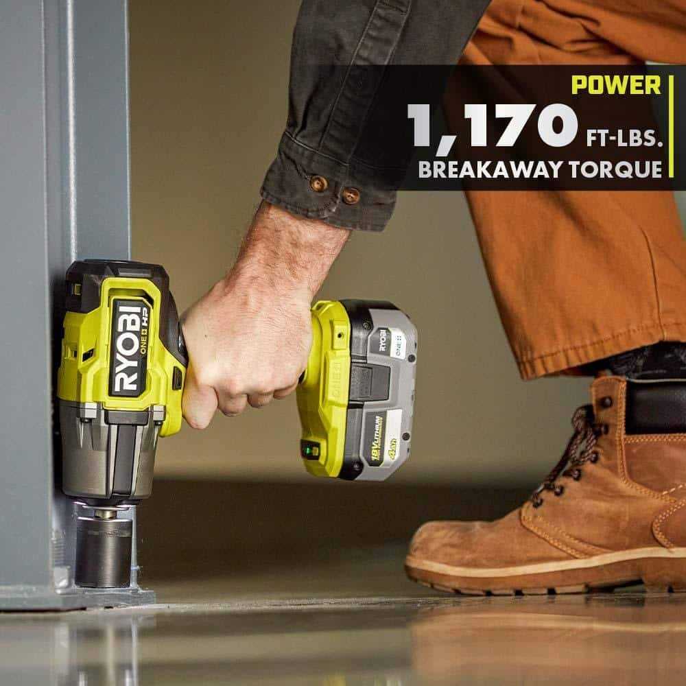 RYOBI ONE+ HP 18V Brushless Cordless 4-Mode 1/2 in. High Torque Impact Wrench - Image 5